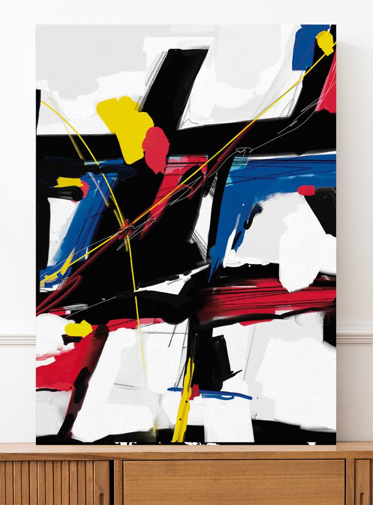 Plakat mondrian abstrakcja obraz