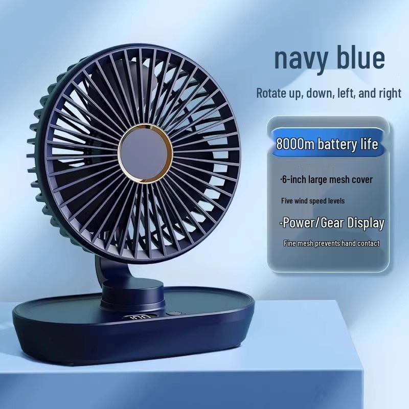 Ultra-Quiet Portable Mini Fan for Dorms and Offices