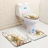 Beach Bathroom Three-Piece Floor Mat Doormat Bathroom Carpet