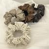 Retro Minimalist Checkered Fabric Small Hairband, High-end and Laid-back Hair Tie for Ponytail