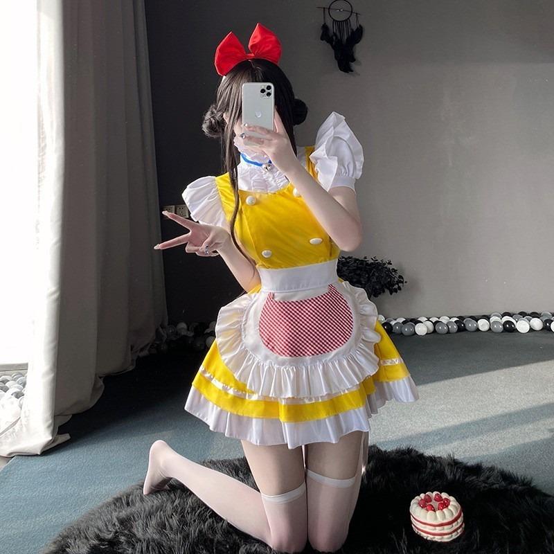 Adult Girl New Cute Sweet Student Long Sleeve Lolita Dress Performance Party Performance Dress
