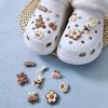 New Matching Hole Shoe Jewelry DIY Cartoon Brown Bear Rabbit Set Soft Glue Shoe Buckle Shoe Flower