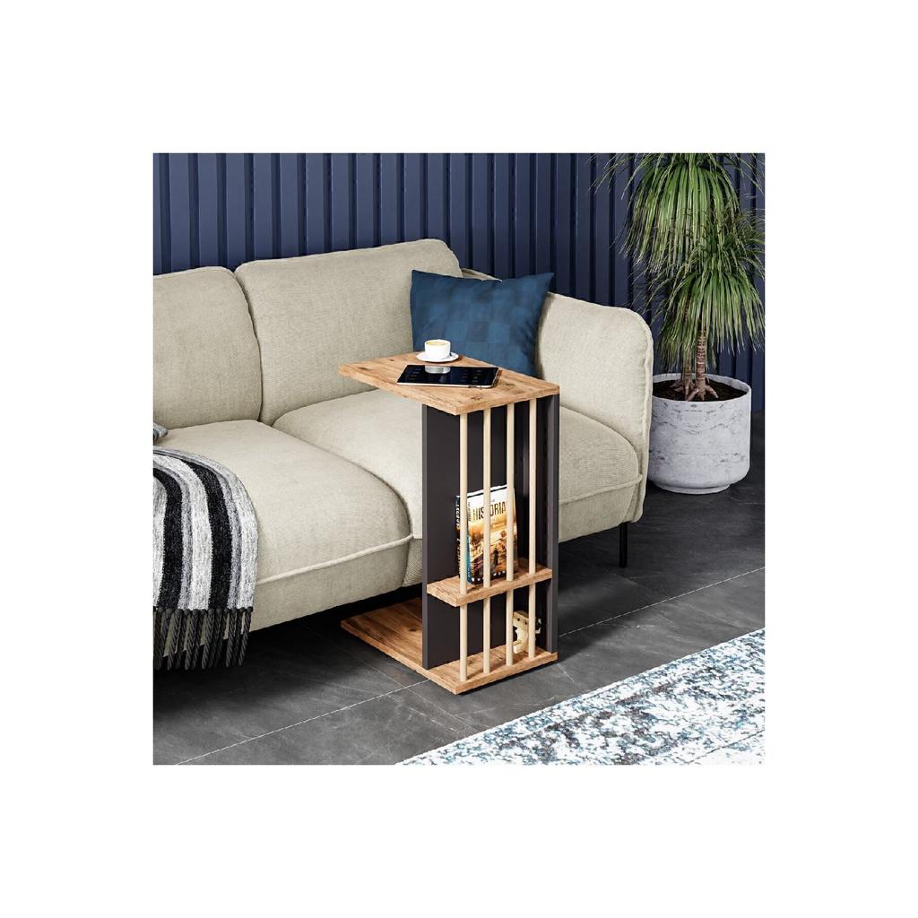 Wheeled Side Table Sofa Table C Coffee Table Nesting Coffee Table Serving Table - White