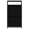 Vidaxl Shoe Cabinet, Black, 60X34X112 Cm, Wood-Based Material