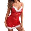 European & American Plus Size Lace Christmas Bedroom Dress