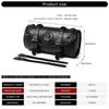 Motorcycle Saddlebag Front Handlebar Bag PU Leather Sissybar Storage Pouches Suitable for Tools&Essential, Daily Commute