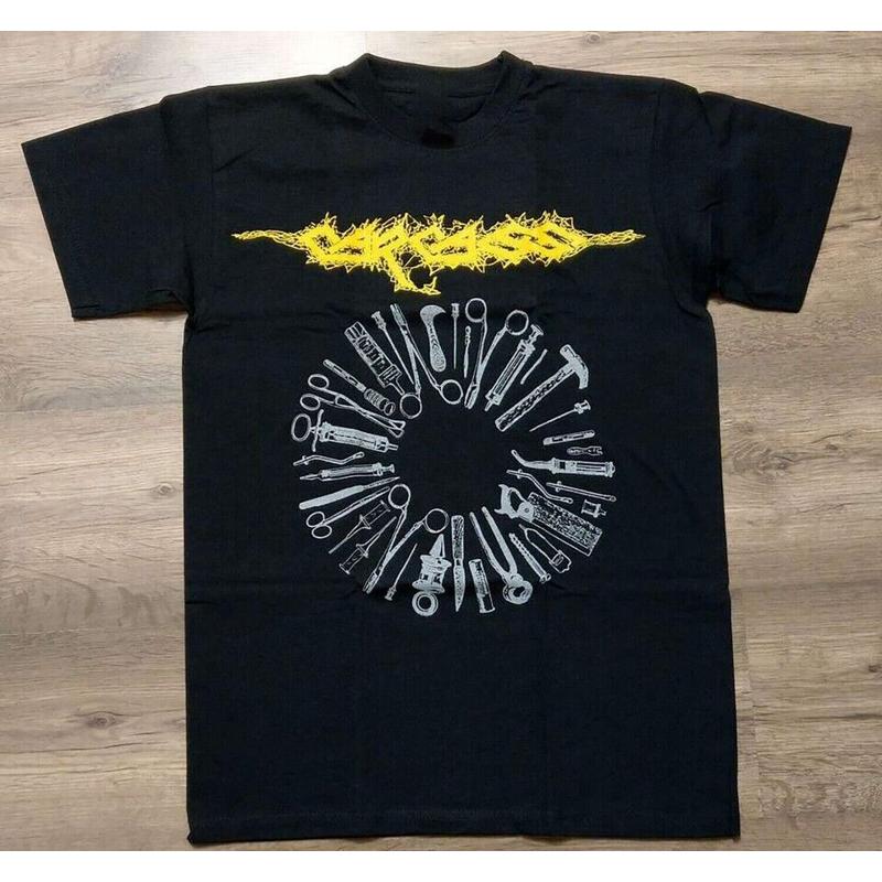 T-shirt pleine taille en coton noir, outils de carcasse du commerce, VC1520, nouvelle collection S
