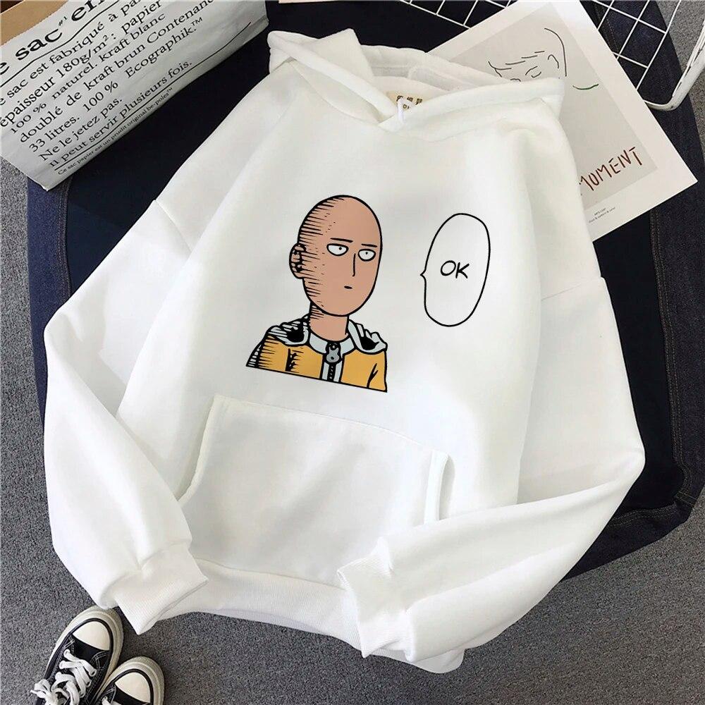 One Punch  Unisex hoodies women harajuku aesthetic vintage Pullover female Korean style sweater Unisex