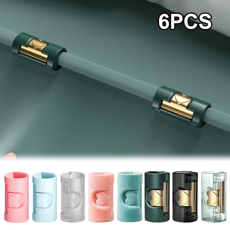 6pcs Bed Sheet Clips Plastic Non-slip Mattress Fixed Clamp Two Gears Bed Cover Holder Blanket Fasteners Clothes Snack Clips/