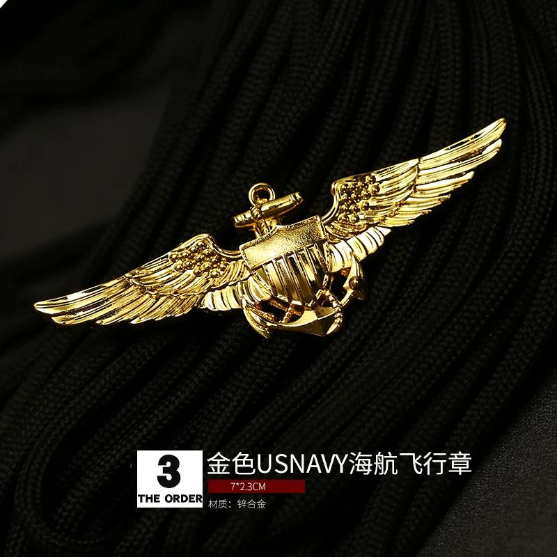 Aviation Pilot Badge Military Fan Parachute Badge Skill Badge Badge Brooch Medal Hat Badge