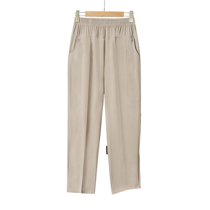 YUZHAOLIN 2026 Spring Women's Elastic Waist Straight Casual Pants