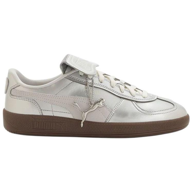 Puma Emmi X  Palermo Premium Silver Comfortable Durable Low-Top Lifestyle Shoes Women sneaker 404473-01