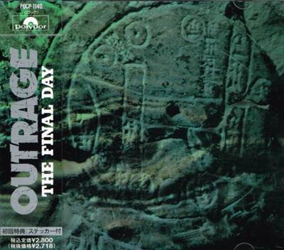 CD OUTRAGE  Final Day POCP1140 POLYDOR 1991 Japan Metal Used