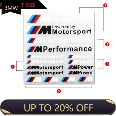 2025 E46 X5 1PCS Car M Performance Power Motorstport Sticker For Bmw M Sticker X1 X3 X4 X5 X6 X7 E46 E90 F20 E60 E39 F10 F30 Car