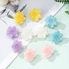 Acrylic Floral Stud Earrings Women Sweet Minimalist Design Lightweight Pastel Color Options Daily Wear Jewelry