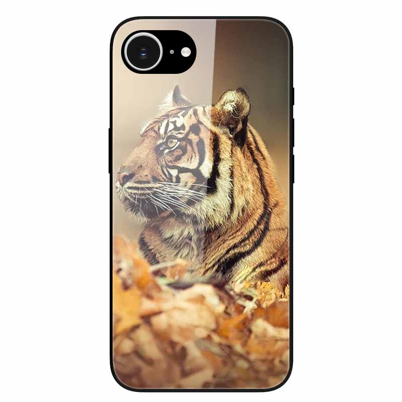 For iPhone 16E 2025 Case Black Bumper Tempered Glass Hard Phone Cases for iPhone16e 16e Back Cover for iPhoneSE SE 2025 Cool New