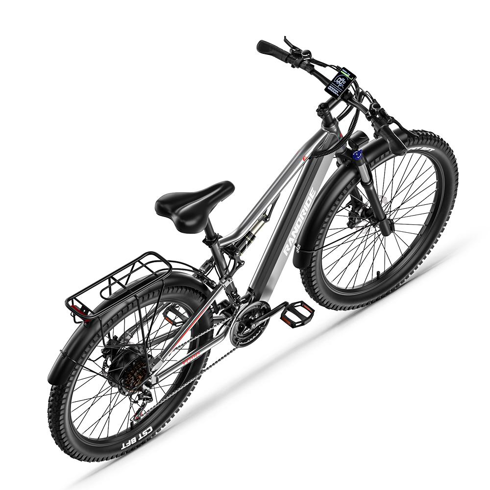 RANDRIDE YG90A Adult Electric Bicycle 48V17AH Batteryr Men's E-Mountain Ebike 1000W Moto Off-Road E-bike 27.5 Inch Tire All-TerrainElectric Bike