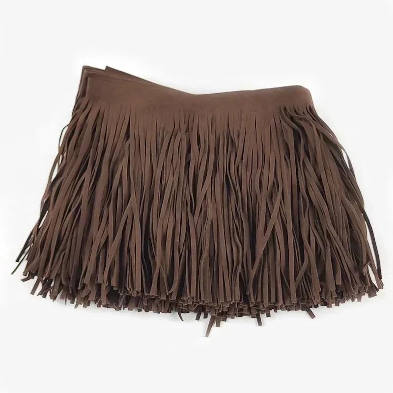 2Meters Fringe Ribbon 10-30cm Leather Suede Tassel Lace for Dresses Decoration Handbag Luggage Trimming Sewing Accessories