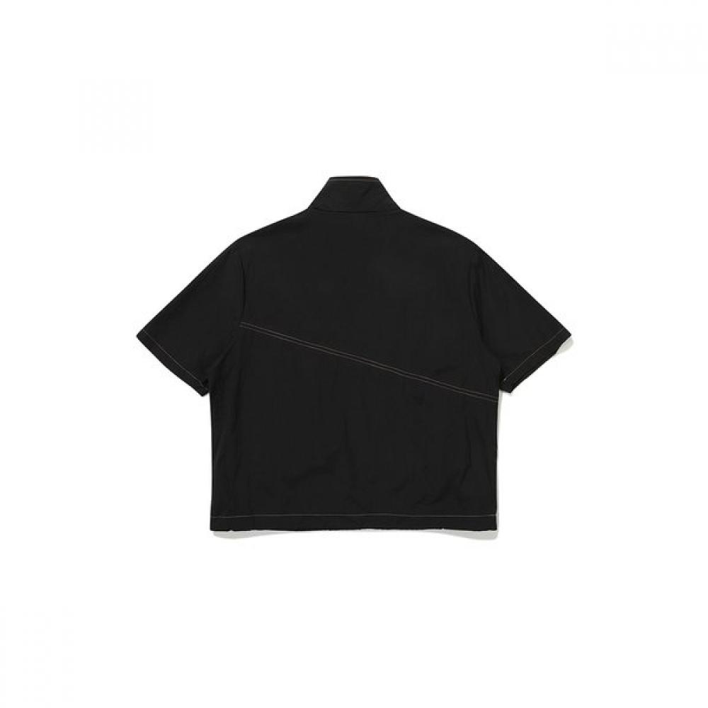 Earth Stitch Short Sleeve Anorak  Black 