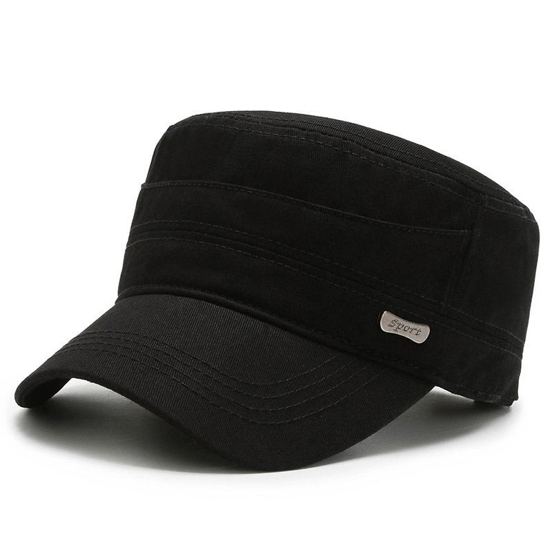 Hat Men's Spring Summer Duck Tongue Sun Hat Outdoor Travel Versatile Flat Top Hat Camouflage Military Hat