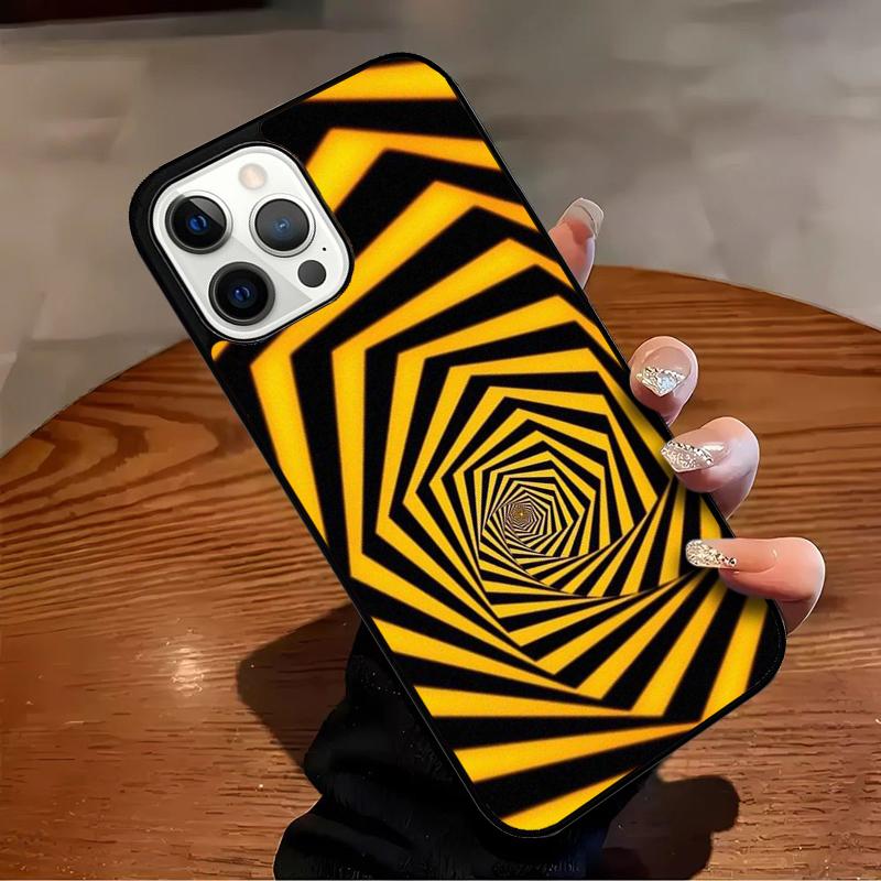 Optical Illusion Print Phone Case For iPhone 17 Air 16 15 14 13 12 11 Pro Max Max Plus Bumper Case Cover