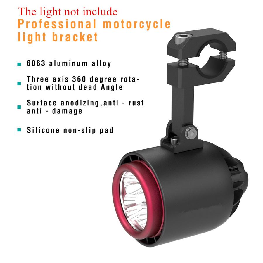 Motorbike Headlight Spot Light Handlebar Fork Mount Bracket Relocation Clamp CNC
