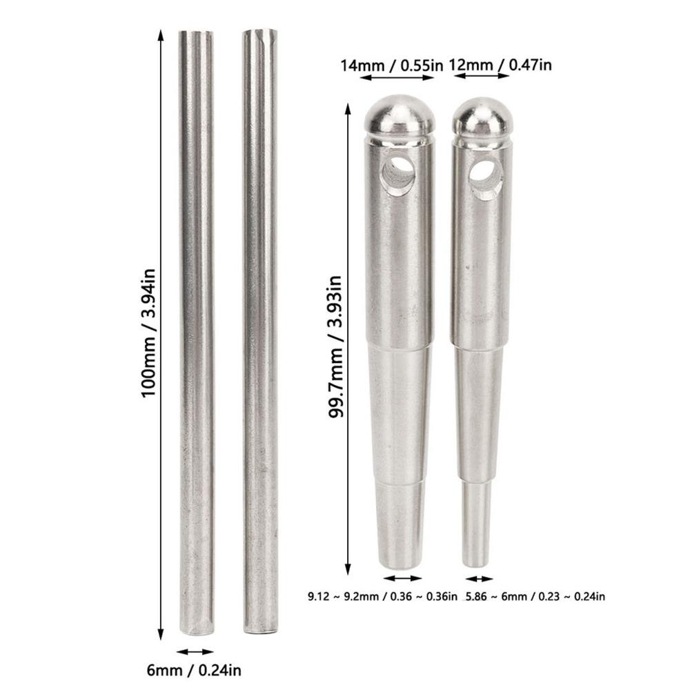 2PCS With Handle Tap Wrench Metal Material Wind Instrument Repair Tool  For Trumpet