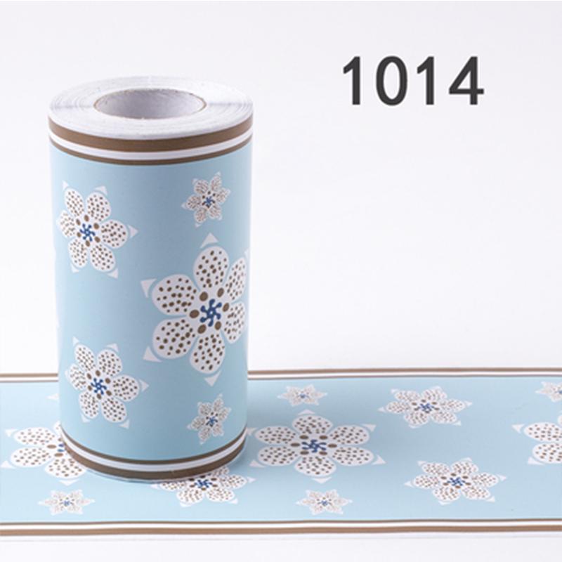 10Meters Waterproof Bathroom Waist Lines Wallpaper Self Adhesive Skirting Decorative Baseboard Corridor Floor Border Sticker