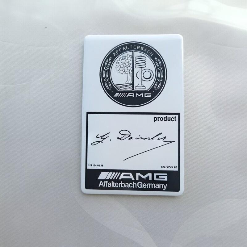1pcs Car Sticker Metal Side Rear Trunk Badge Sticker For Mercedes Benz A M G W206 W204 W205 W212 W213 W221 W222 W240 W211