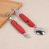 Foldable Camping Utensil Set - Multi-Functional Knife, Fork, Spoon Combo For Outdoor Activities And Sports Camping Picnic Travel