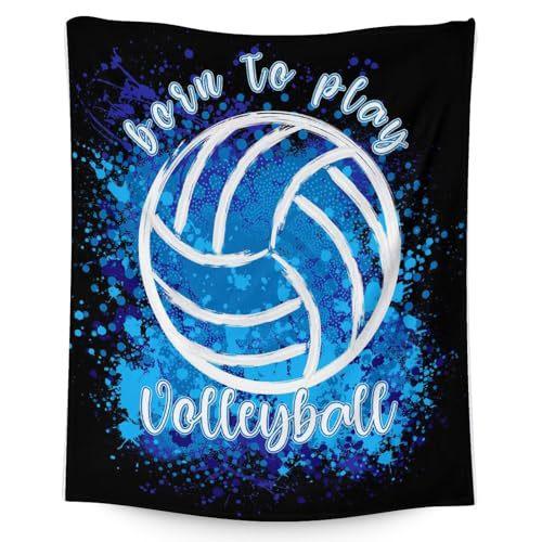 Sports Volleyball Printed Flannel Blanket Sheet Bedspread Nap Blanket Blanket