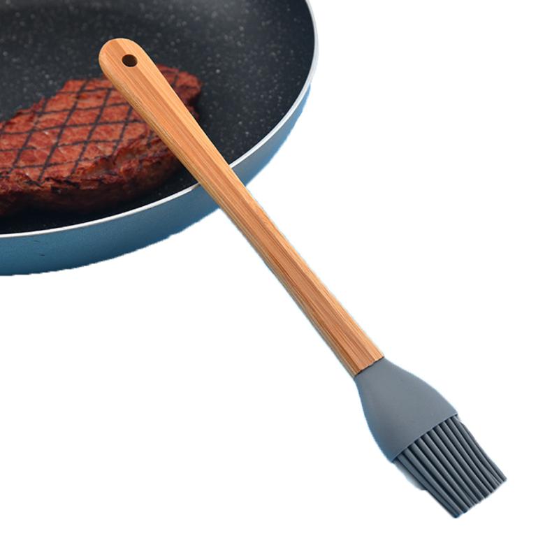 5 Pcs/set Silicone Mini  Kitchenware Kits Anti-slip Handle Colorful Heat-resistant Spatula Brush