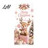 Home Holiday Decoration Christmas Window Clings Cute Snowman Santa Penguin Reindeer Stickers for Removable Festive Wall Art Glass Reusable