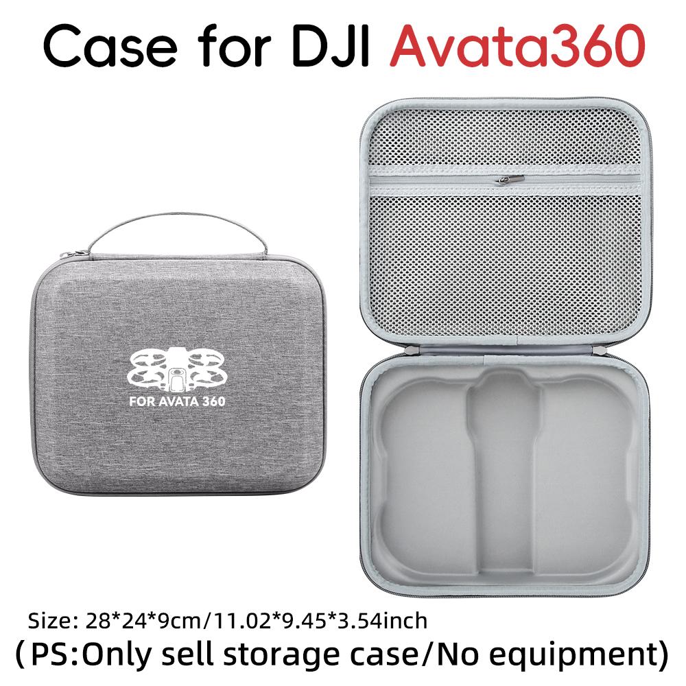Carrying Case for DJI Avata 360 Bag Gray Black EVA Water proof Handbag Storage Box Accessories