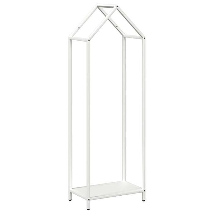 VidaXL Portant de bois chauffage blanc 40x25x120 cm, support à bûches de cheminée, support à bûches, support à bûches, 864300