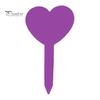Plastic Plant Markers 100Pcs Heart Shape Tags Waterproof Gardening Labels Reusable for Pots Flower Beds Herb Gardens Identification