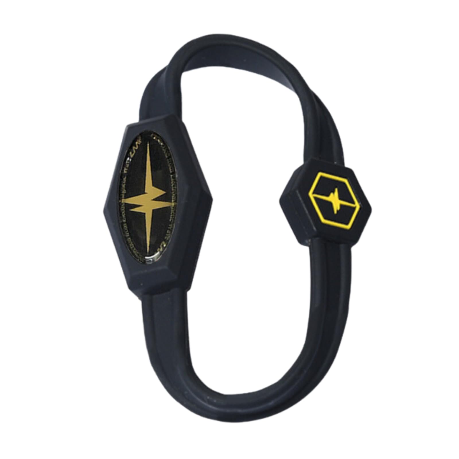 

Браслет Slico с медицинским устройством ZAAP размера L, черный, (21см), Логотип, Антистатический чёрный