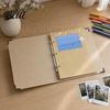 Album Photo Feuilles Mobiles Album DIY Couverture Rigide Scrapbook Personnalisable Mémoire Commémorative pour Mariage Anniversaire Bébé Famille Résistant à la Compression