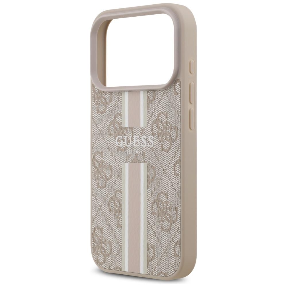 Guess 4G Printed Stripes MagSafe Case for iPhone 17 Pro Pink