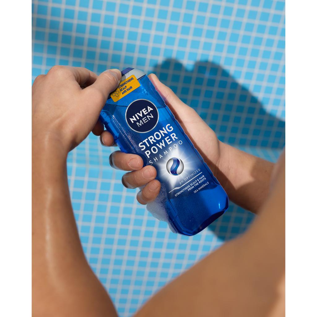 Nivea Men Strong Power Szampon Do Włosów Łagodny Dla Mężczyzny 250Ml