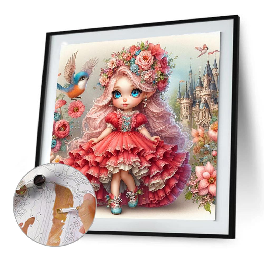 Paint By Numbers Kit On Canvas DIY Olej Art Girl Picture Home Wall Decor