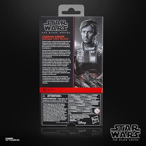 Star Wars Black Series Cassian Andor (Sienaar Test Pilot), Andor Premium Collectible 6-inch Action Figure