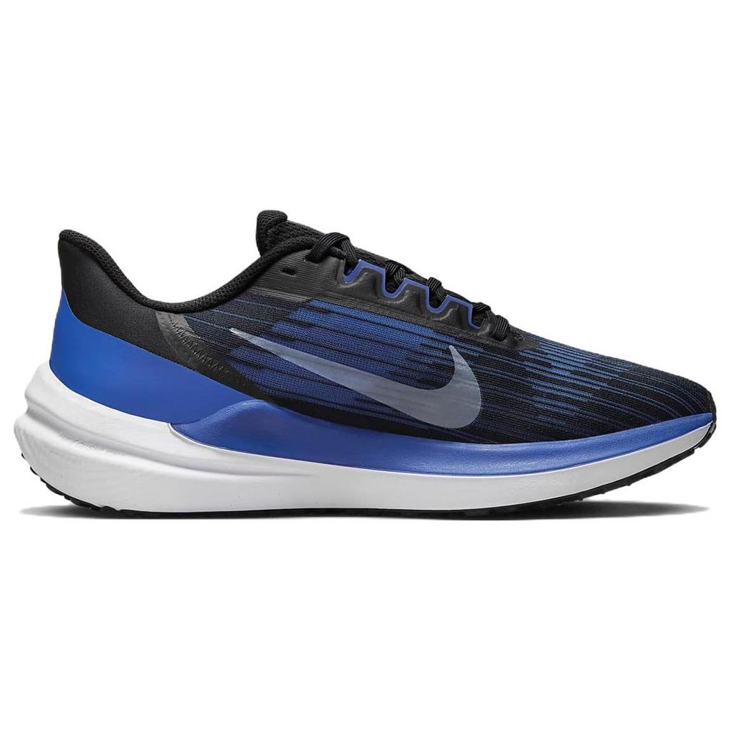Nike Air Winflo 9 Black Old Royal Men Sneakers Racer-Blue White DD6203-004