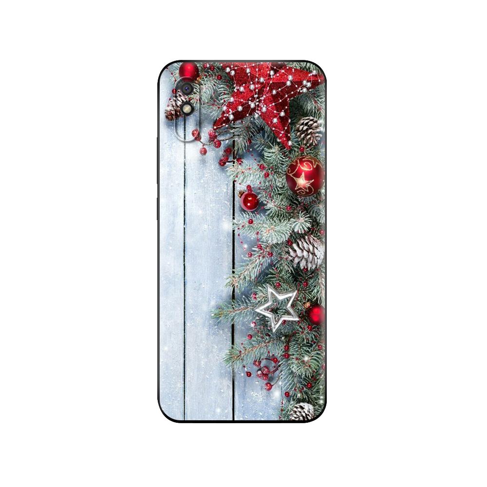 Black tpu Case For Xiaomi Redmi 7A 8 8A 9 9A 9C Case Redmi Note 8T 8 Pro T Note 9 9S 9 Pro Case Winter Snow Flowers Fashion