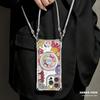 Cartoon Animals Are Suitable for Apple 17promax Mobile Phone Case Iphone15 Four-corner Lanyard 16 Rotating Bracket 14 Women