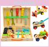 Wooden Toolbox Repair Disassembly Assembly Building Blocks Children Toys Puzzle