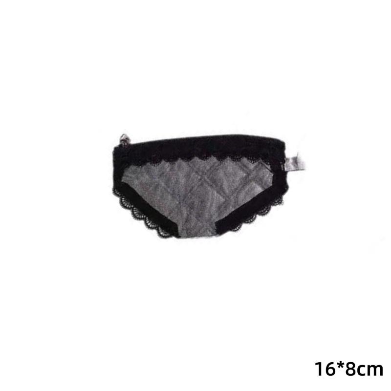 Unique Lace Mesh Briefs Shape Cosmetic Bag Portable Zipper Makeup Bag For Cosmetics Beauty Tools Toiletry Bag Storage Pouch
