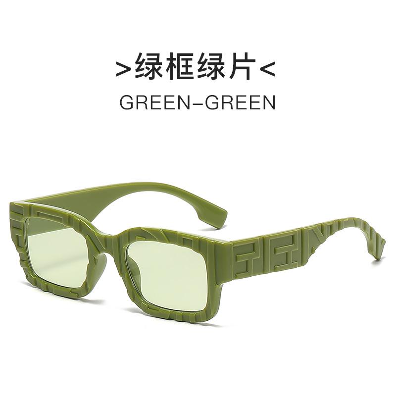 

New Small Frame Square Sunglasses Women S Brand Designer Fashion Sun Glasses Men S Outdoor Hip-Hop Eyewear Uv400 As shown in Figure