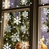 29/22Pcs Snowflake Electrostatic Wall Stickers Window Kids Room Christmas Decor Decals for Home Decor 2026 New Year Wallpaper