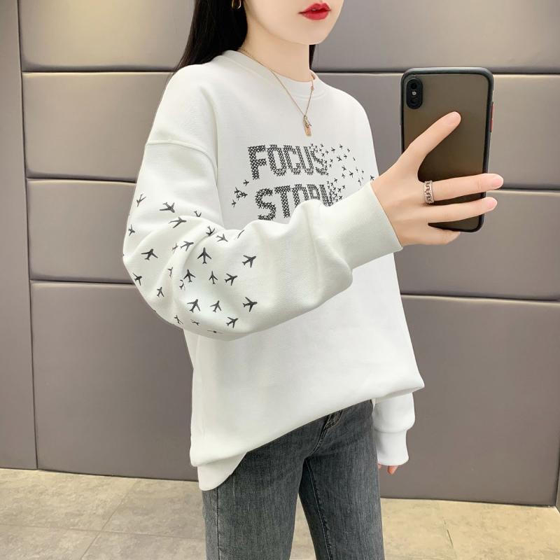 Pullover Sweatshirt 2025 Neues bedrucktes Jackendesign Kreatives Frühling Herbst Locker Lässiges Oberteil